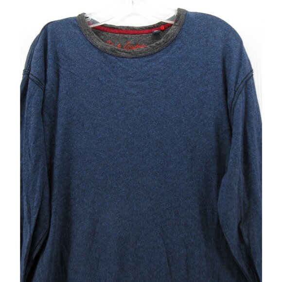 Robert Graham Shirt Large Pullover T Tee Heathered Slub Cotton Crewneck - Picture 2 of 13